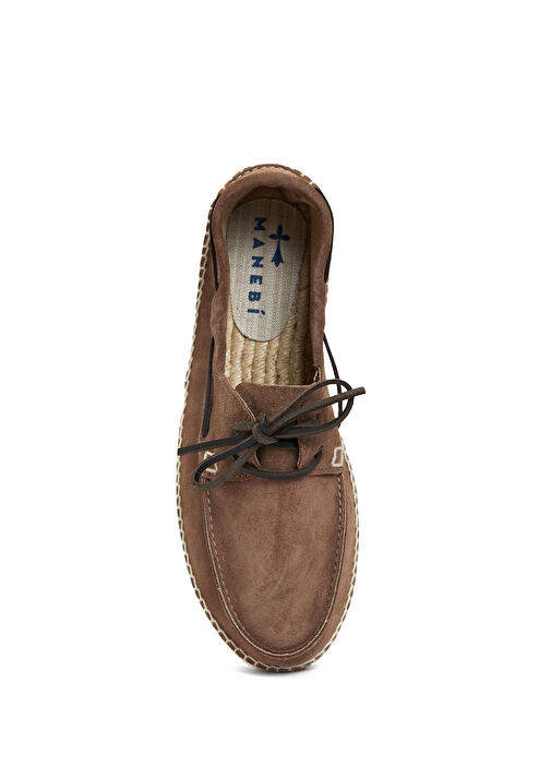 Hamptons Kahverengi Erkek Deri Espadril - Görsel 5