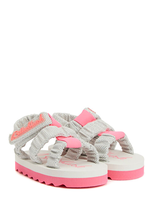 Açık Gri Kız Çocuk Sandalet - Görsel 3