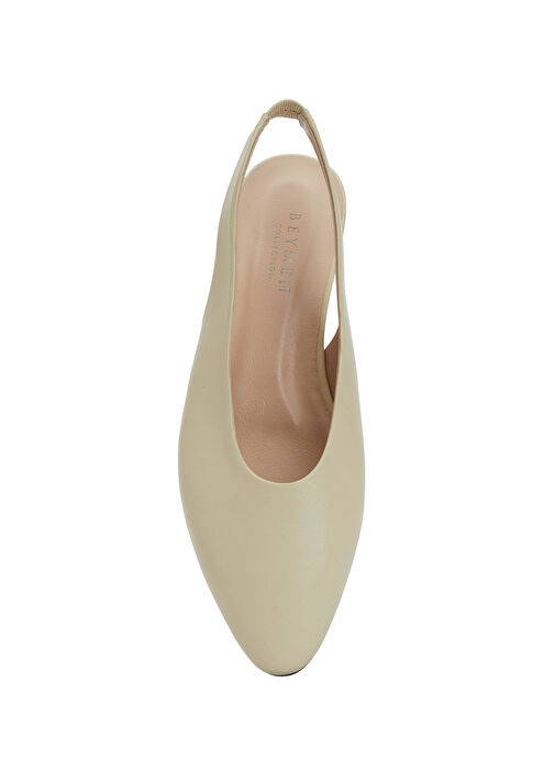 Beymen Collection Beymen Collection Retro Ekru Deri Babet | Beymen Ekru - 5. görsel