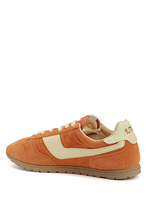 Turuncu Erkek Deri Sneaker - Görsel 4