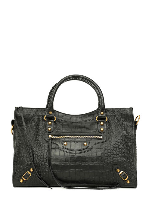 Balenciaga Siyah Kadın Le City Medium Siyah Kadın Deri Çanta