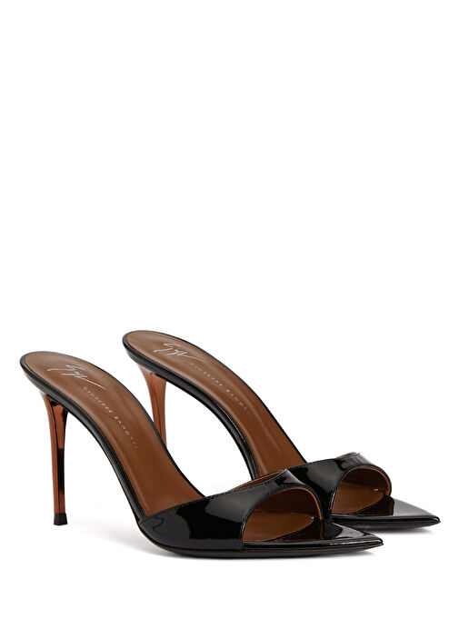 Siyah Kadın Deri Terlik - Görsel 3