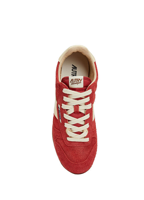 Kırmızı Erkek Deri Sneaker - Görsel 5