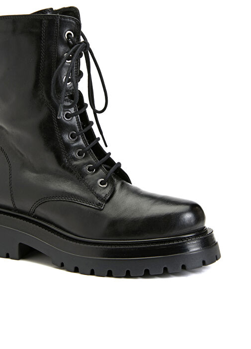 Siyah Kadın Deri Bot - Görsel 7