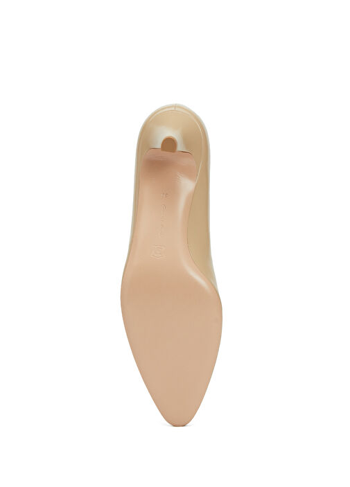 Kum Deri Topuklu Ayakkabı - Görsel 6