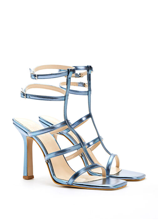 Mavi Bantlı Kadın Sandalet - Görsel 3