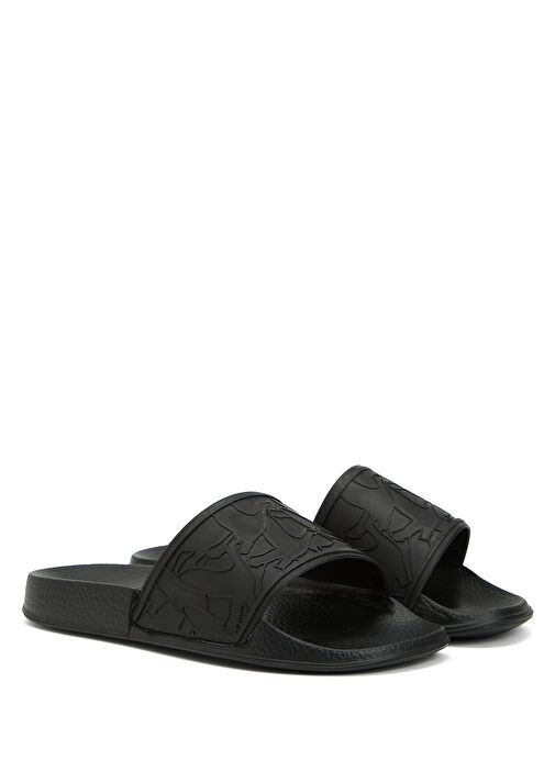 Siyah Tek Bantlı Erkek Plaj Terliği - Görsel 3