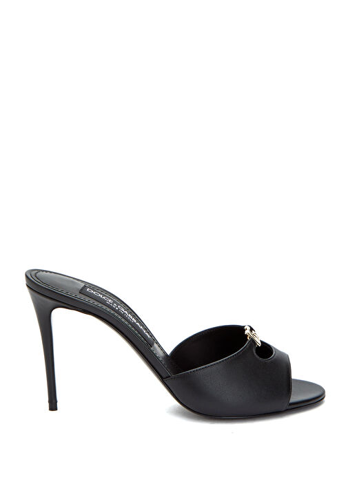 Siyah Kadın Deri Terlik - Görsel 2