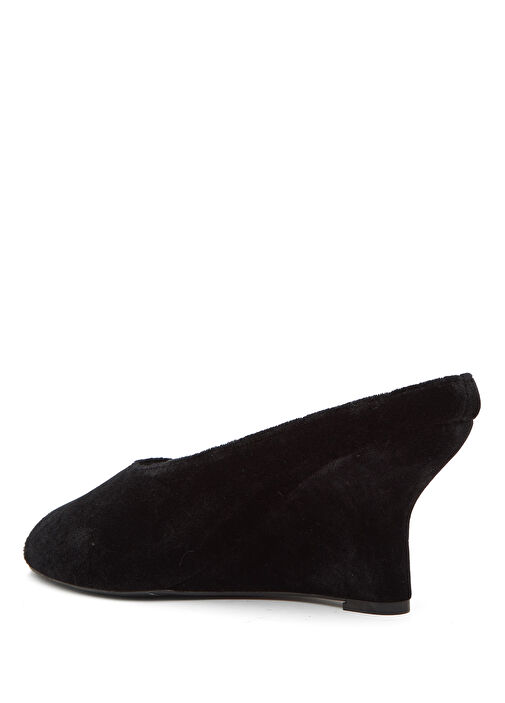 Siyah Kadife Dokulu Kadın Terlik - Görsel 4