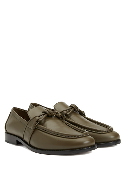 Haki Erkek Deri Loafer - Görsel 3