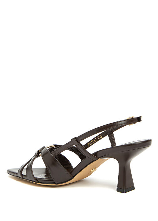 Acı Kahve Kadın Deri Sandalet - Görsel 4