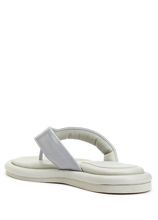 Gia 5 Gri Kadın Deri Terlik - Görsel 4