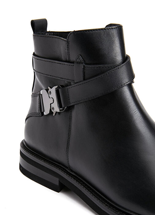 Siyah Erkek Deri Bot - Görsel 7