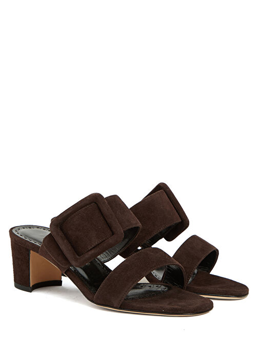 Manolo Blahnik Topuklu Terlik - Görsel 3