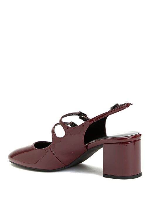 Bordo Kadın Bantlı Ayakkabı - Görsel 4