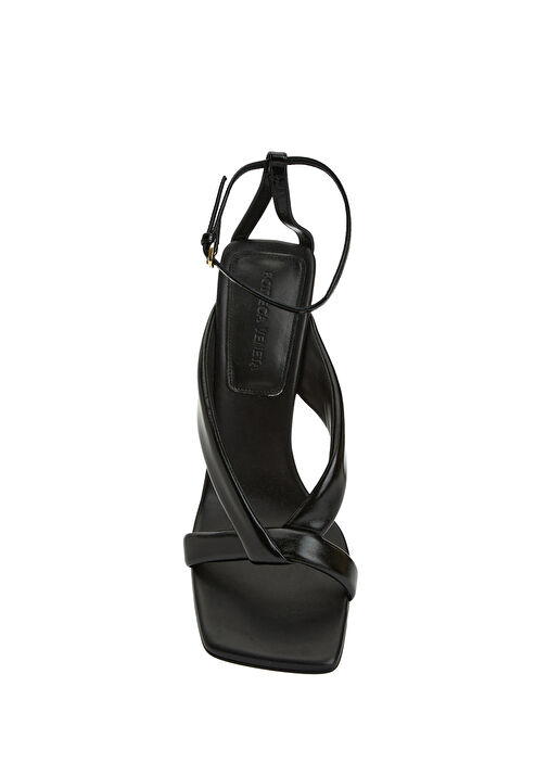 Riva Siyah Kadın Deri Sandalet - Görsel 5