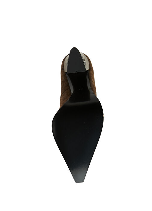 Tarçın Süet Topuklu Ayakkabı - Görsel 6