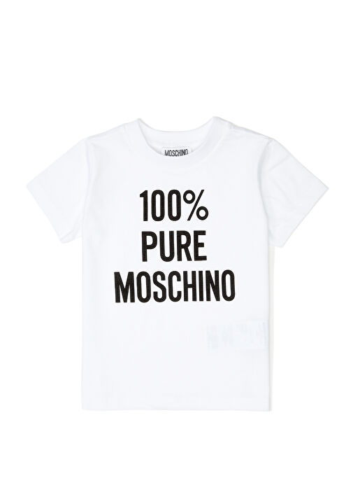 Moschino Beyaz Unisex Cocuk T shirt Beyaz