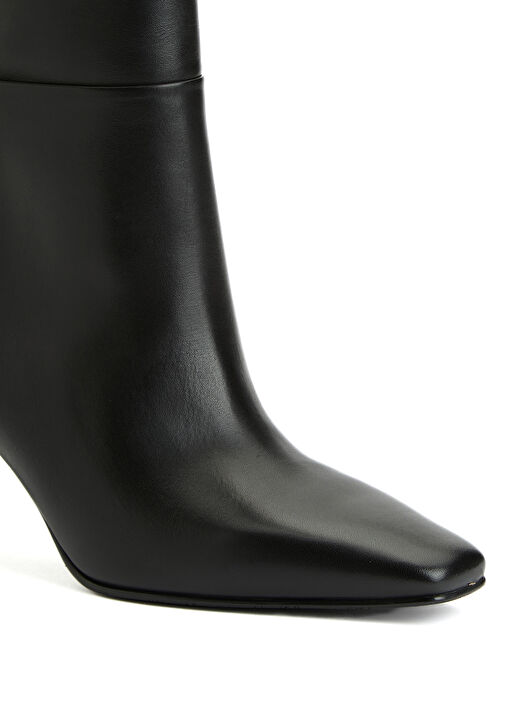 Siyah Kadın Deri Çizme - Görsel 7