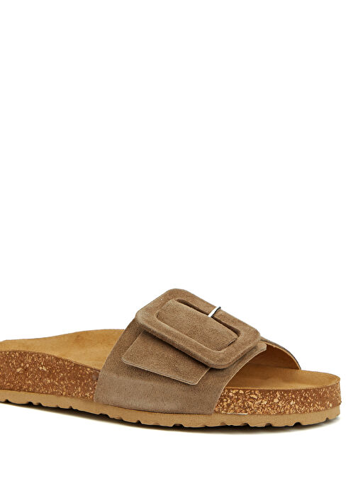 Vizon Kadın Süet Terlik - Görsel 7