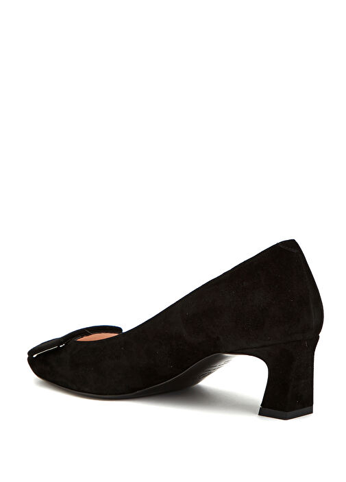 Trompette Siyah Süet Topuklu Ayakkabı - Görsel 4