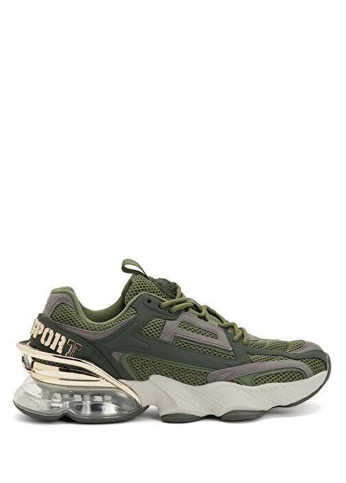 Haki File Dokulu Erkek Sneaker - Görsel 2