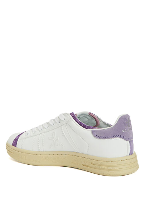 Russel Beyaz Mor Kadın Sneaker - Görsel 4