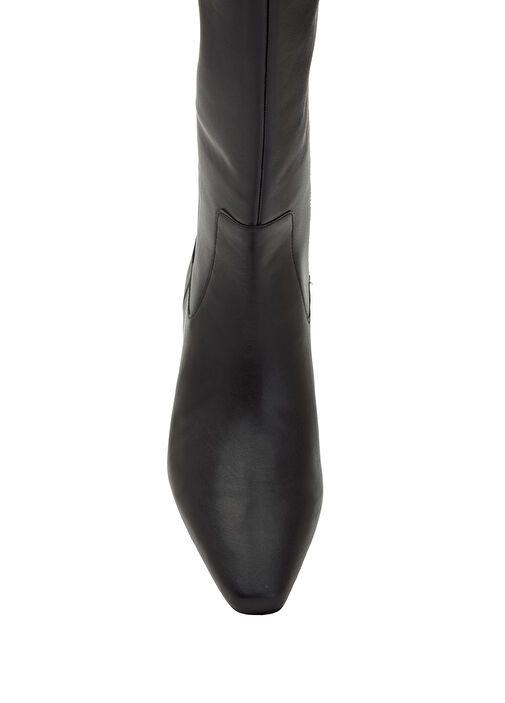 Sarlie Siyah Kadın Deri Çizme - Görsel 5