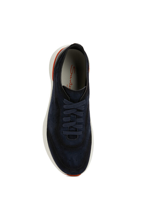 Lacivert Erkek Deri Sneaker - Görsel 5