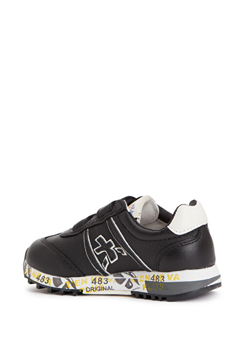Lucy Siyah Erkek Çocuk Deri Sneaker - Görsel 4