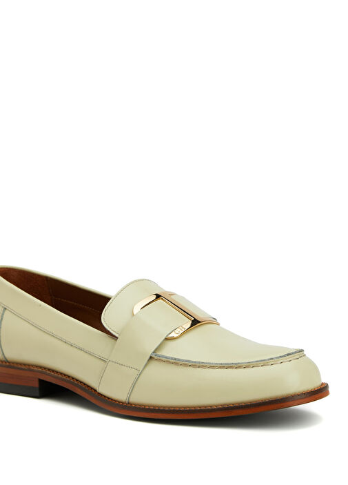 Sarı Kadın Deri Loafer - Görsel 7