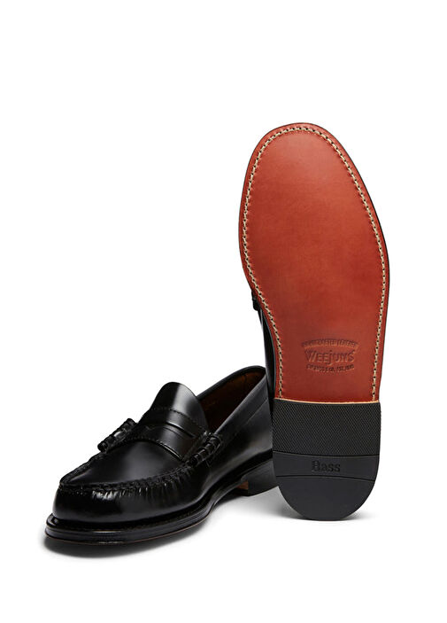 Siyah Erkek Deri Loafer - Görsel 5