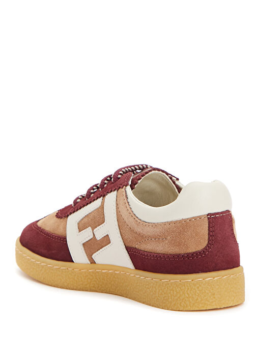 Colorblocked Çocuk Deri Sneaker - Görsel 4