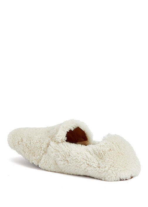 Orlando Krem Shearling Deri Loafer - Görsel 4