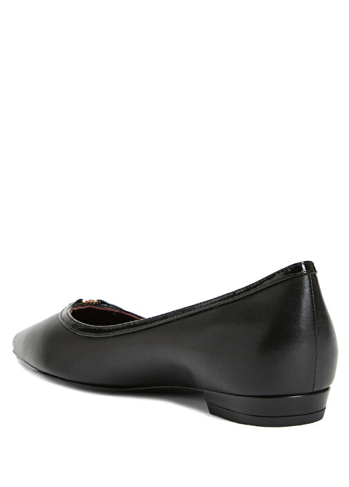 Siyah Kadın Deri Babet - Görsel 4