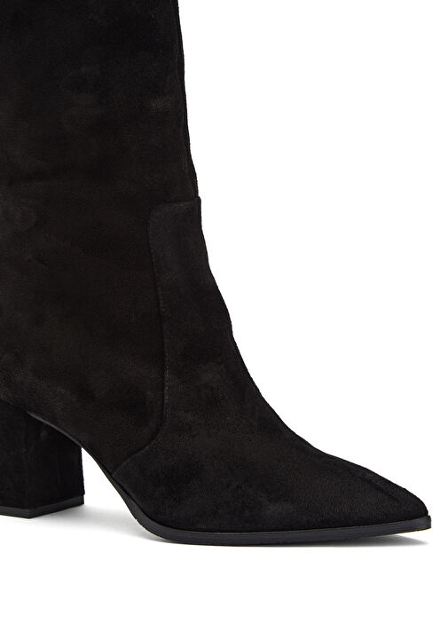 Siyah Kadın Deri Çizme - Görsel 7