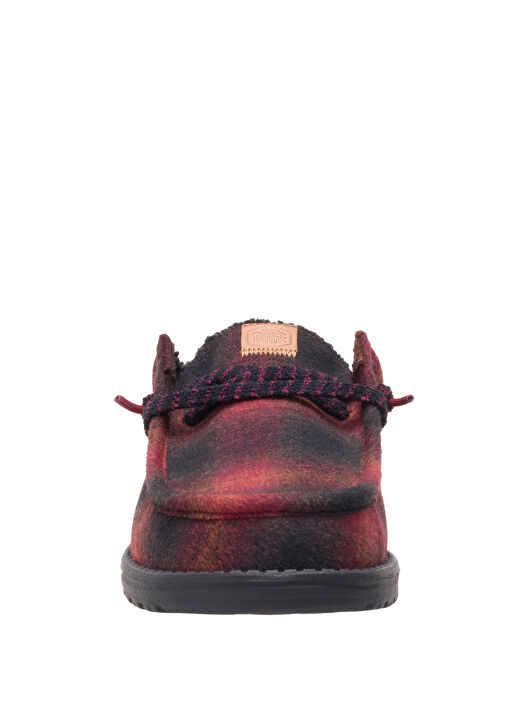 Wally Kırmızı Siyah Ekose Desenli Erkek Terlik - Görsel 5