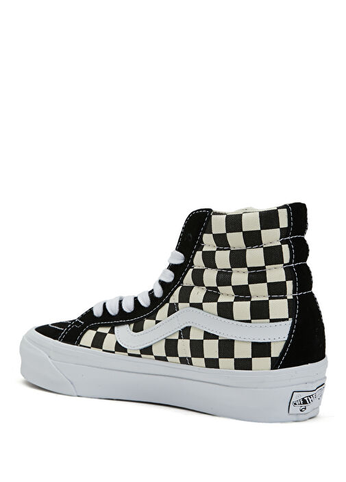 Sk8-Hi Reissue 38 Siyah Beyaz Kadın Süet Sneaker - Görsel 4