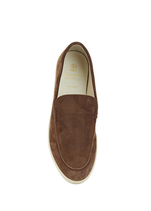 Brunello Cucinelli Kahverengi Brunello Cucinelli Süet Erkek Loafer