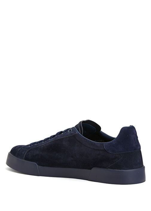 Portofino Lacivert Logo Detaylı Erkek Süet Sneaker - Görsel 4
