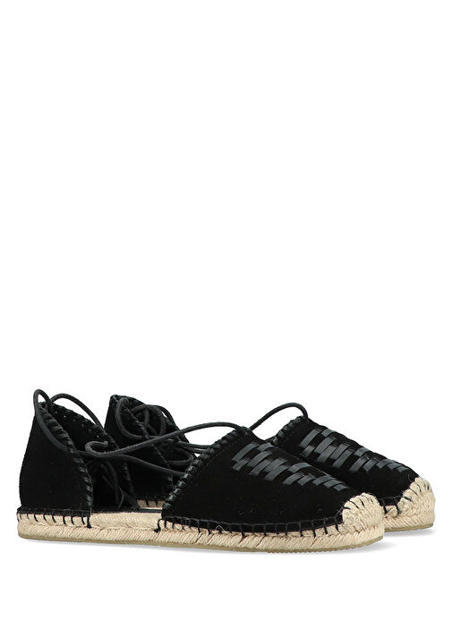Celsi Siyah Kadın Süet Espadril - Görsel 3