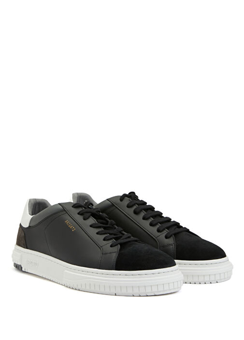 Atlas Siyah Beyaz Erkek Deri Sneaker - Görsel 3