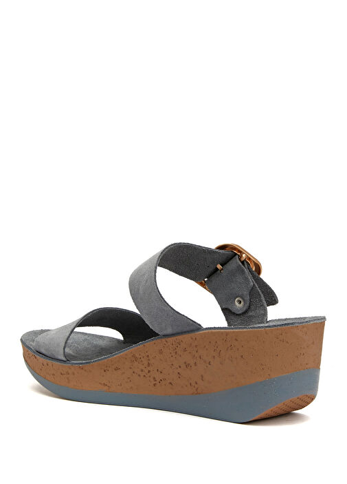 Mavi Kadın Deri Terlik - Görsel 4