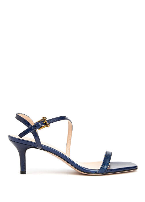 Strappy Lacivert Kadın Rugan Sandalet - Görsel 2