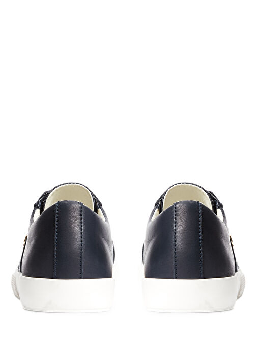 Lacivert Kadın Deri Sneaker - Görsel 4