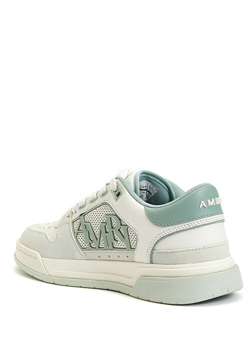 Classic Beyaz Yeşil Kadın Deri Sneaker - Görsel 4