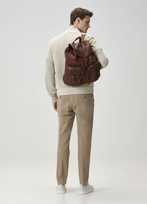 Taba Polo Ralph Lauren Taba Men Tan Men's Leather Backpack 1645937