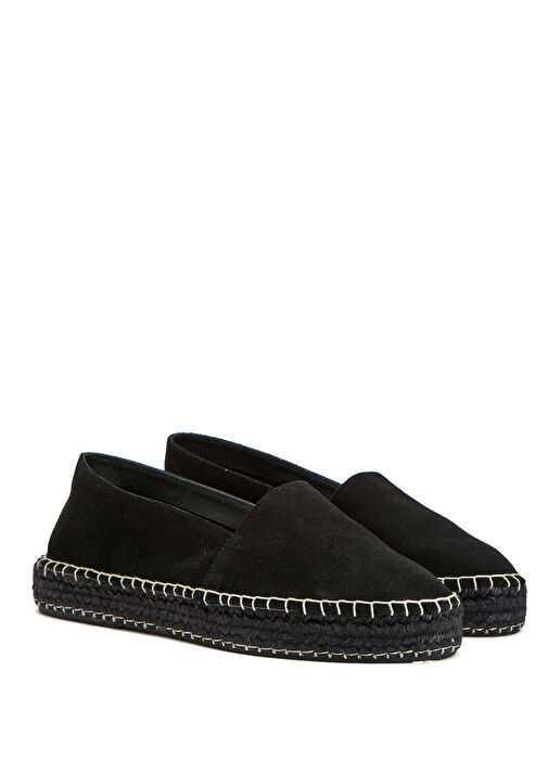Divarese Siyah Divarese Süet Kadın Espadril