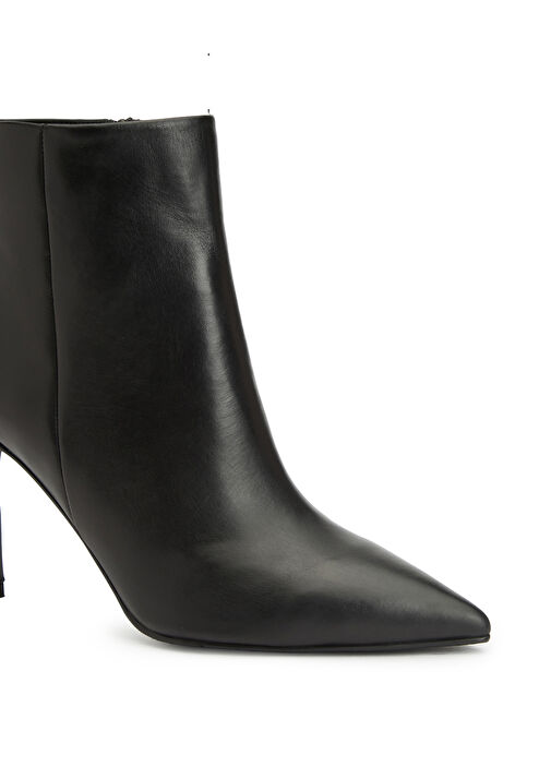 Siyah Kadın Deri Bot - Görsel 7