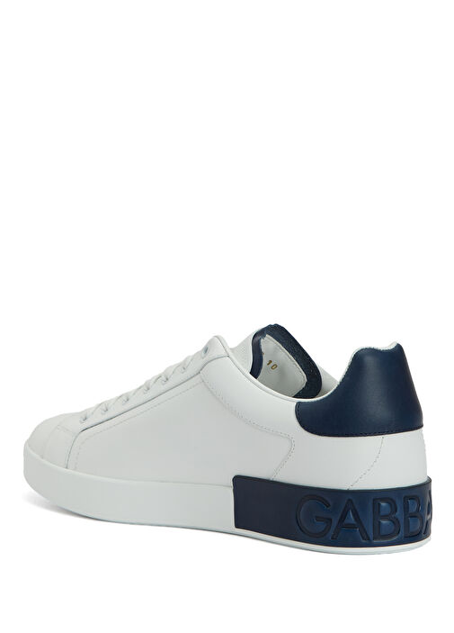 Portofino Mavi Beyaz Erkek Deri Sneaker - Görsel 5